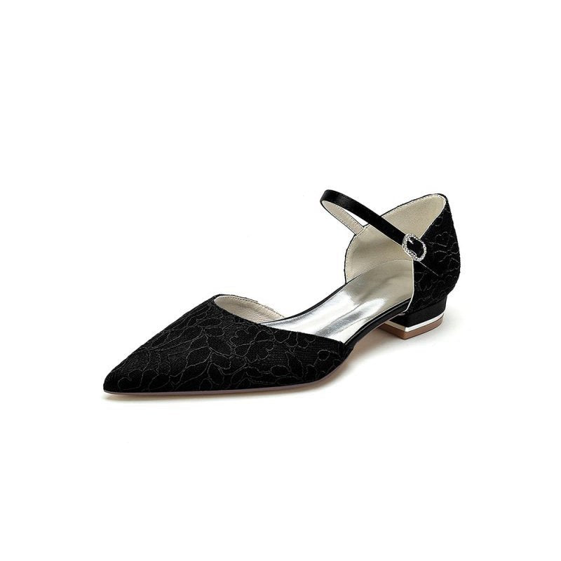 High Heels with Intricate Lace Detailing