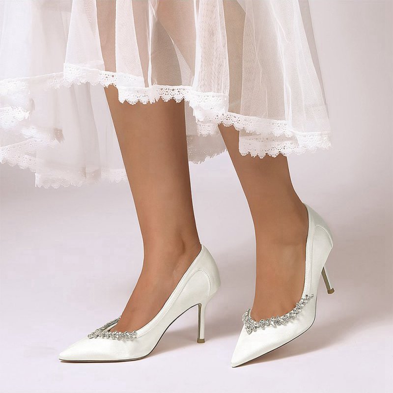High Heels with Crystal Embellishments