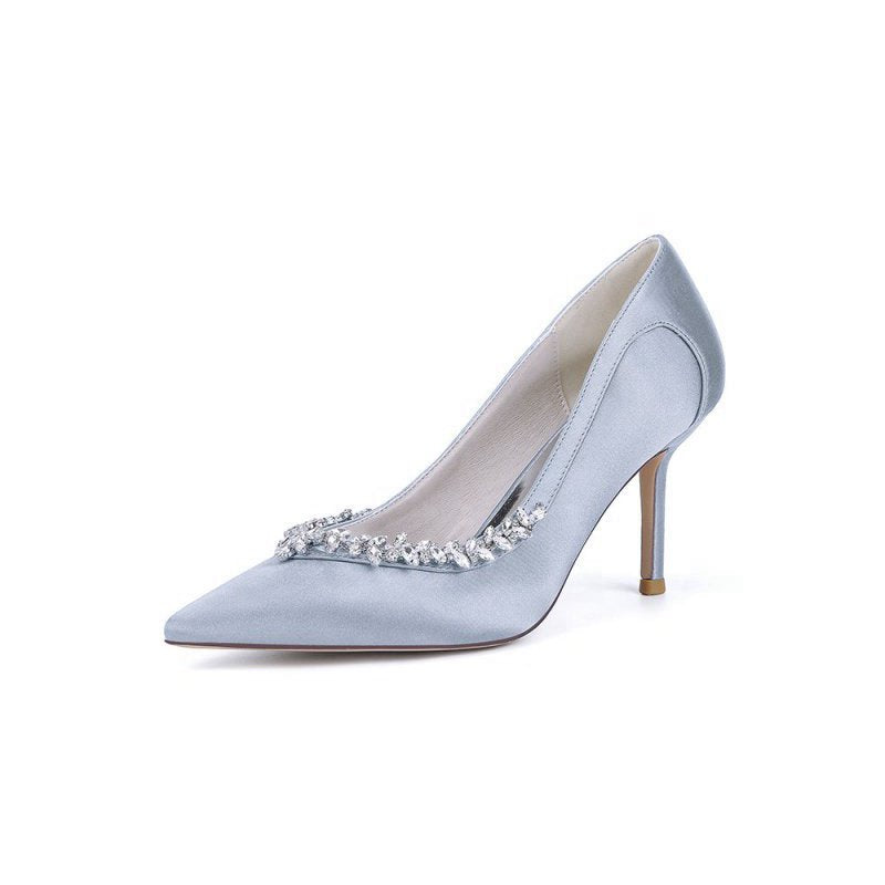 High Heels with Crystal Embellishments