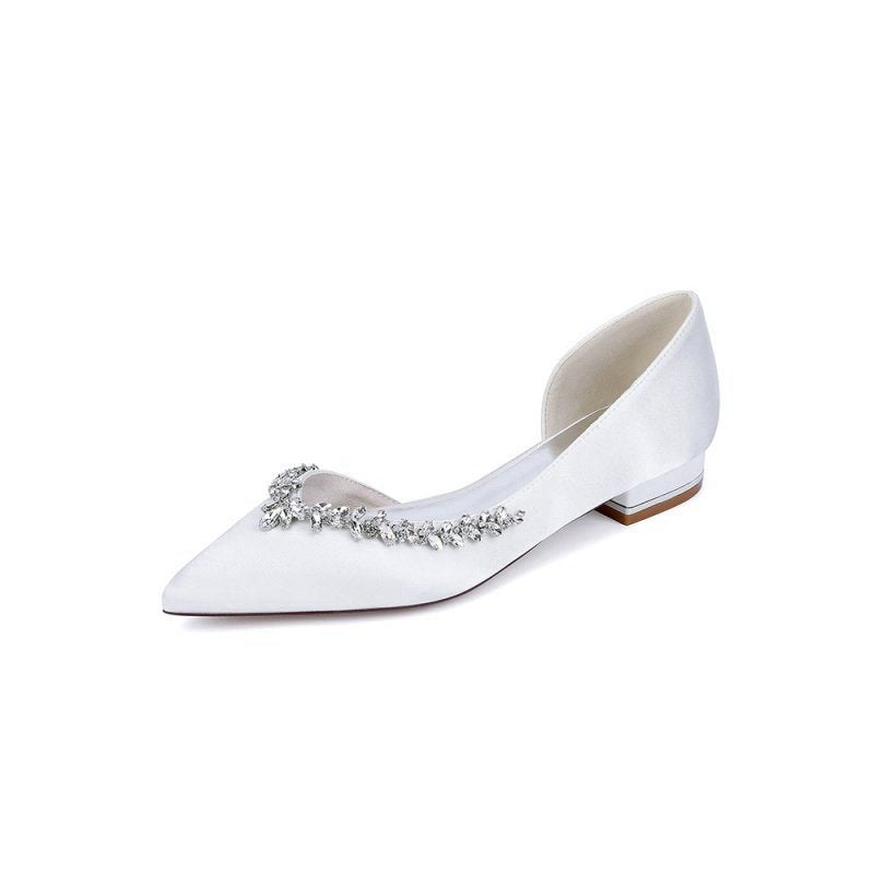 Satin High Heels with Crystal Embellishments 18448-11YK