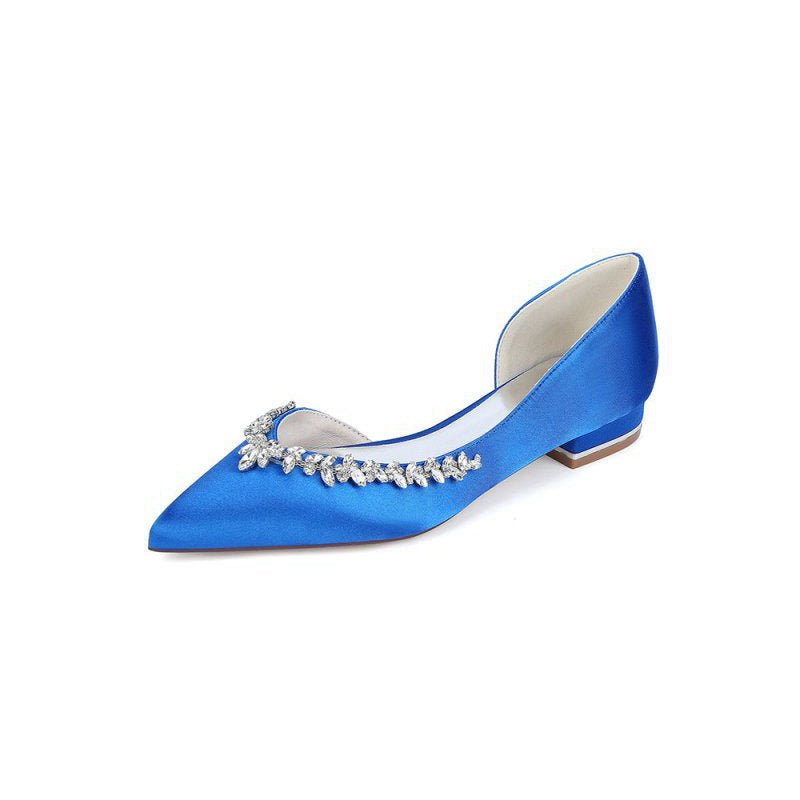 Satin High Heels with Crystal Embellishments 18448-11YK