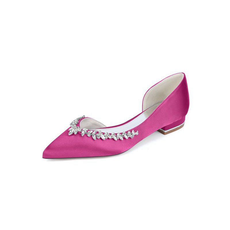 Satin High Heels with Crystal Embellishments 18448-11YK