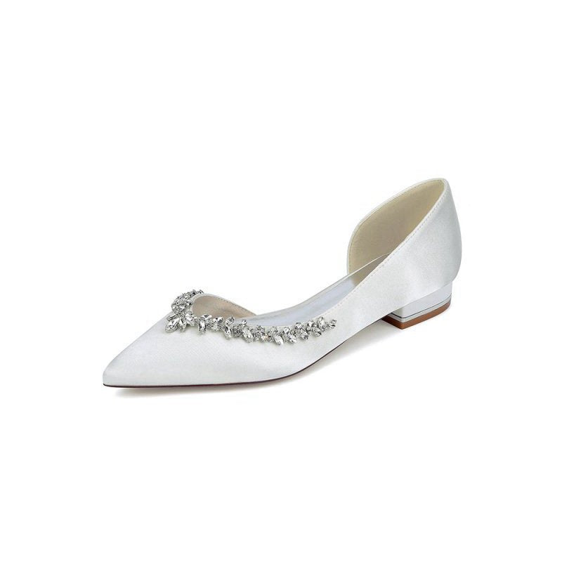 Satin High Heels with Crystal Embellishments 18448-11YK