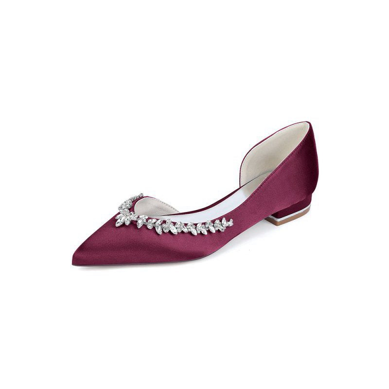 Satin High Heels with Crystal Embellishments 18448-11YK