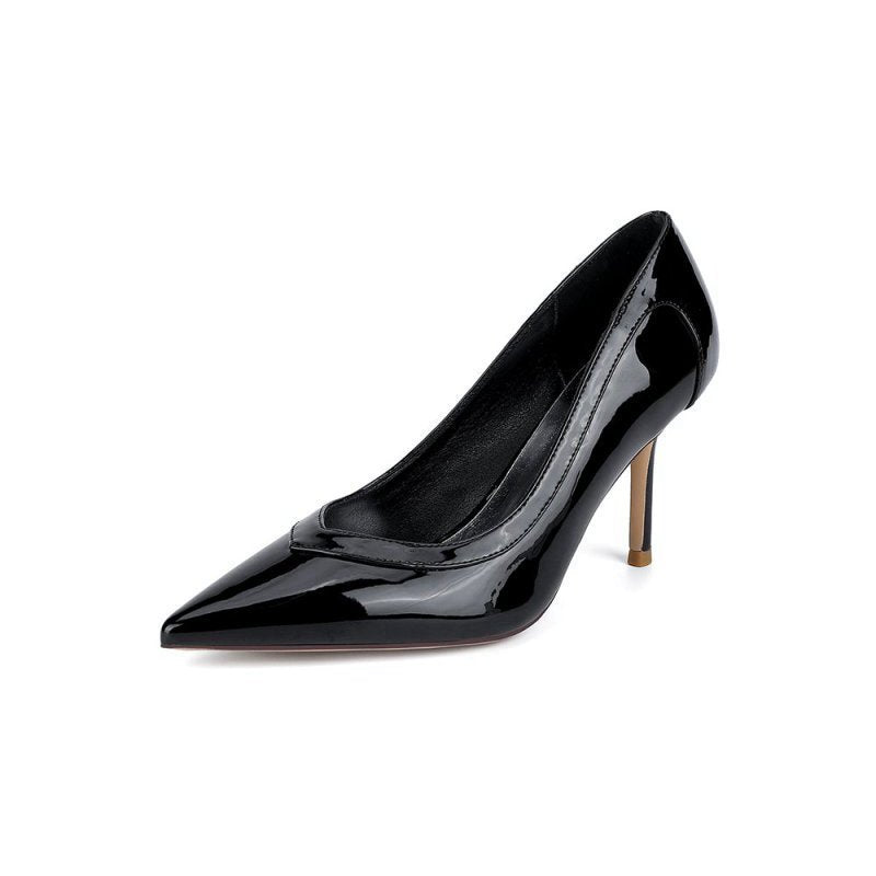 High Heels with Natural Wood Heel
