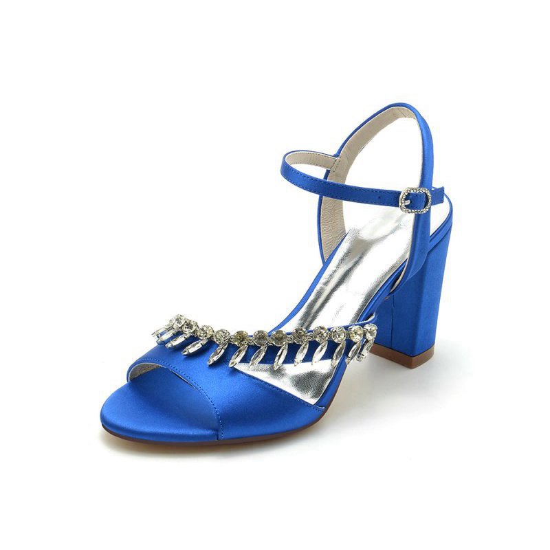 High Heels with Shimmering Metal Accents