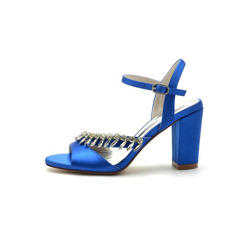High Heels with Shimmering Metal Accents