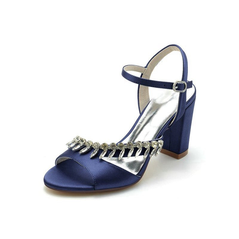 High Heels with Shimmering Metal Accents