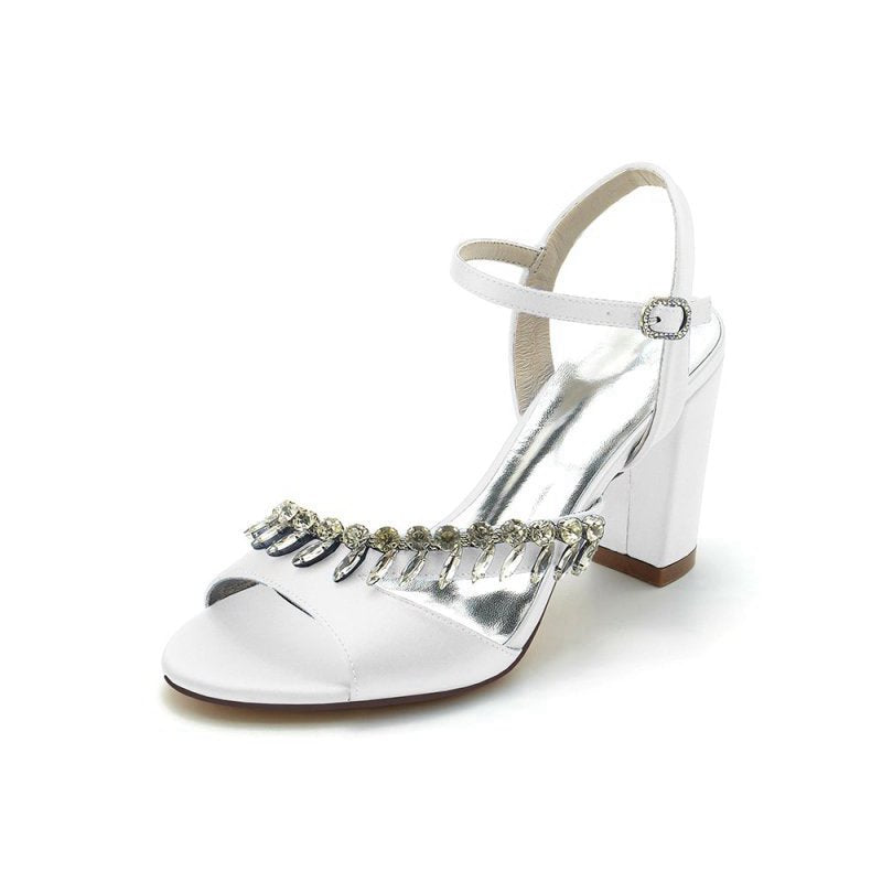 High Heels with Shimmering Metal Accents