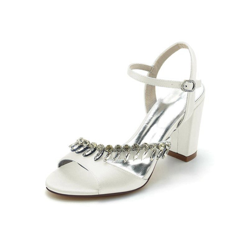High Heels with Shimmering Metal Accents