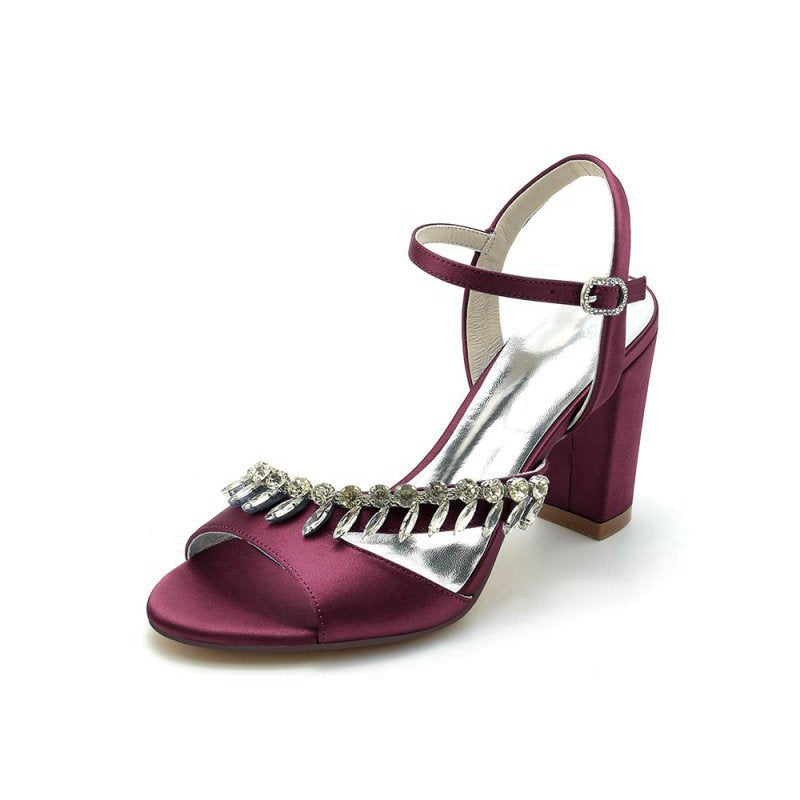 High Heels with Shimmering Metal Accents