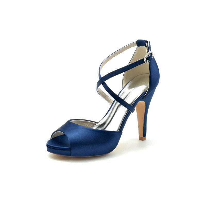High Heels with Crossed Straps