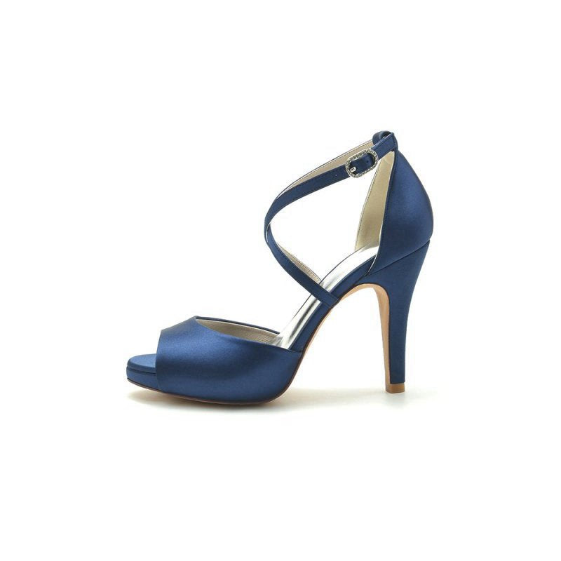 High Heels with Crossed Straps