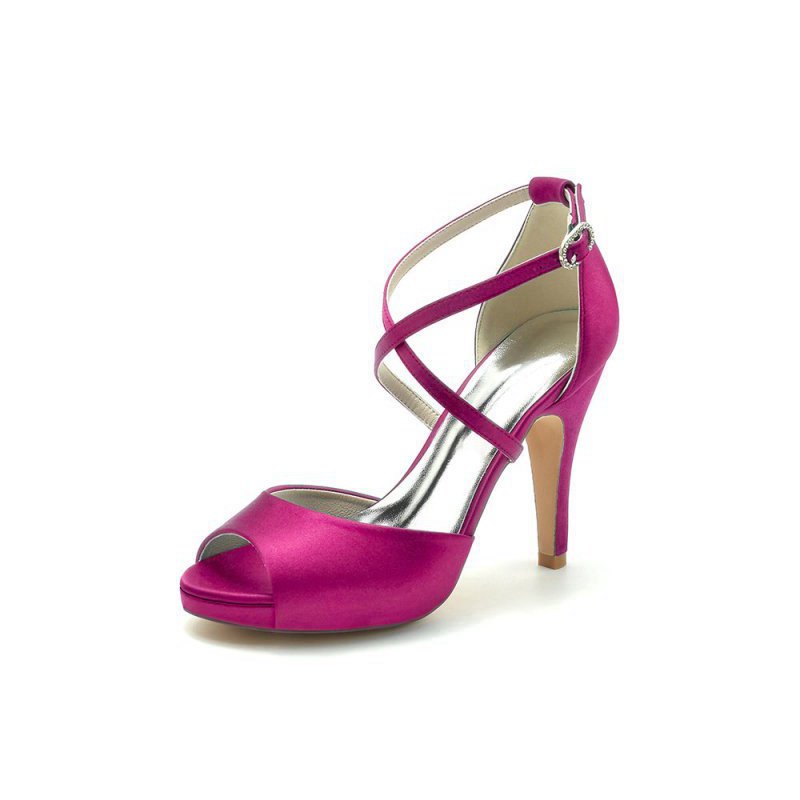 High Heels with Crossed Straps