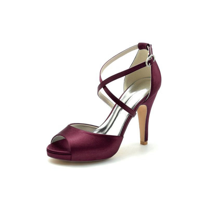 High Heels with Crossed Straps