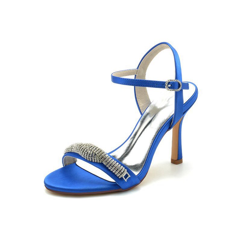 High Heels with Sparkling Crystal Embellishments