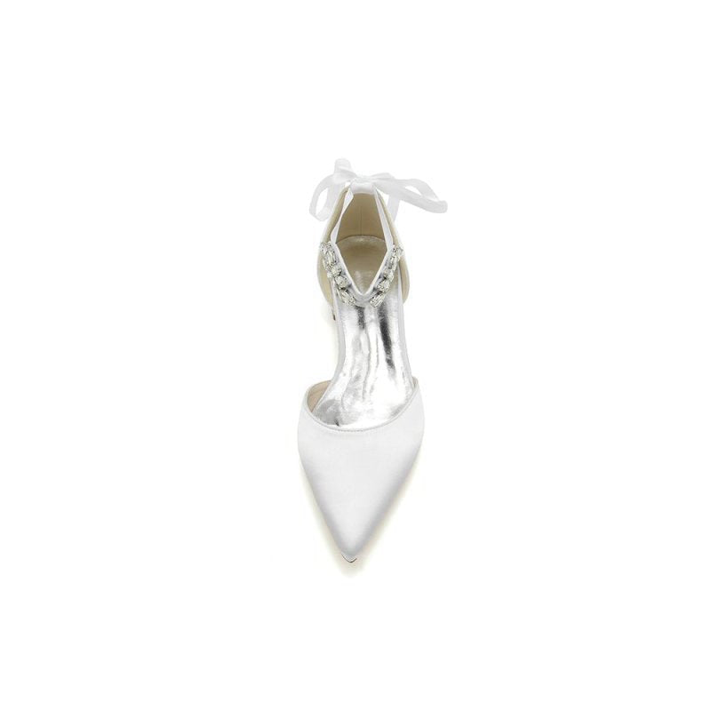 High Heels with Ornate Crystal and Pearl Accent