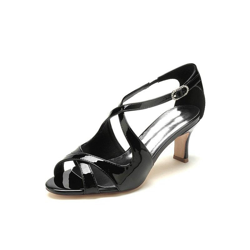 Open Toe Wedding Shoes with Straps