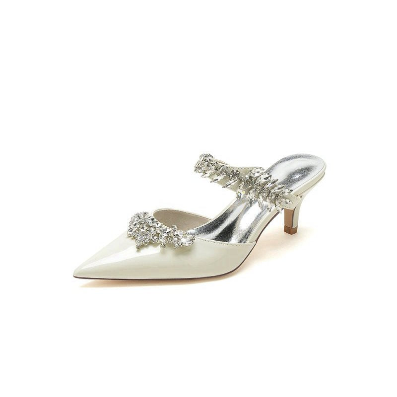Rhinestone Pointed Toe Wedding Stiletto Heels