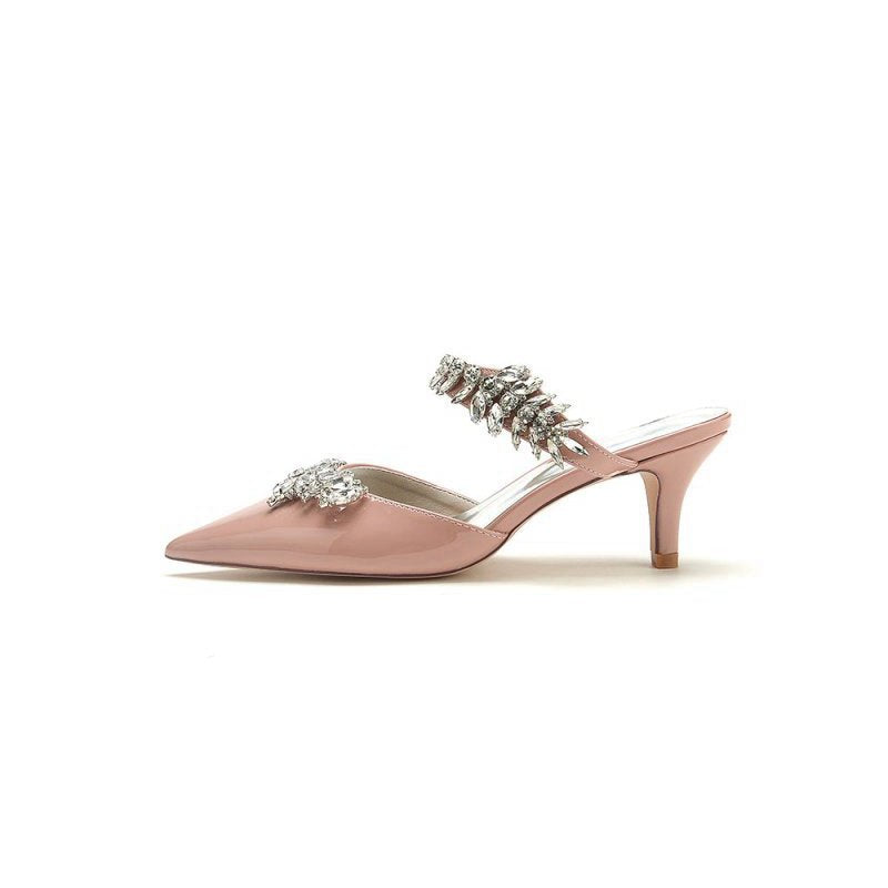 Rhinestone Pointed Toe Wedding Stiletto Heels
