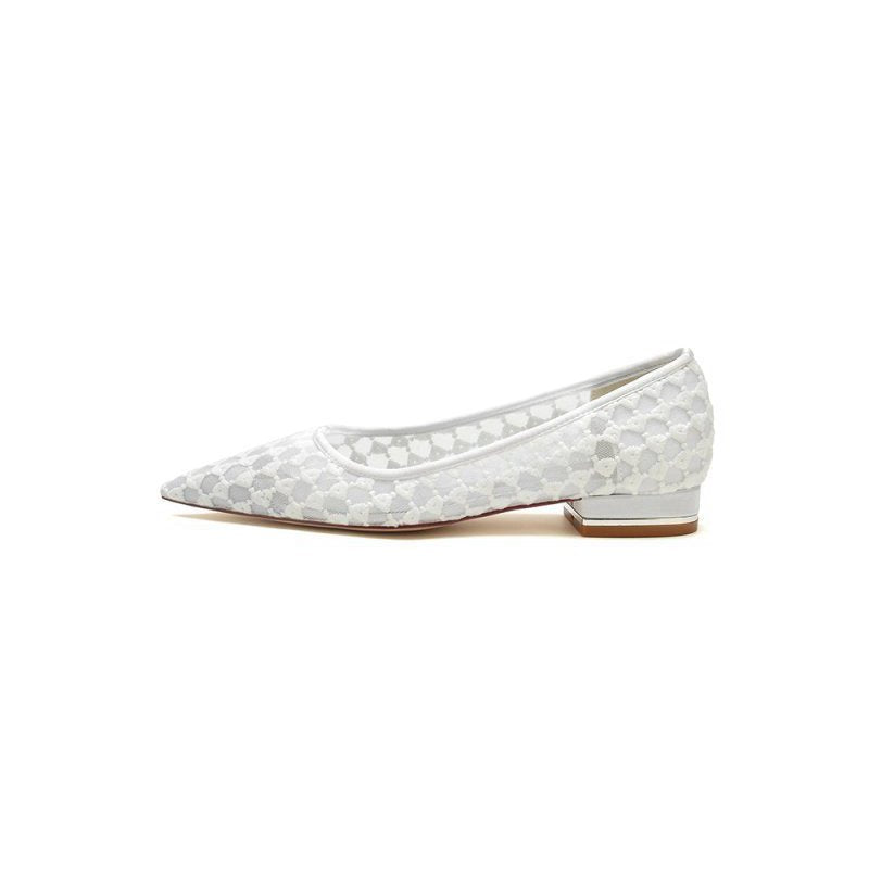 Pointed Toe Wedding Flats