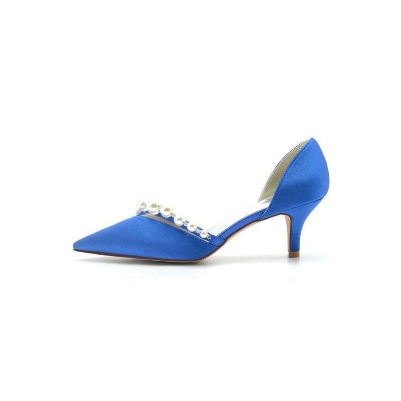 Pearl Pointed Toe Stiletto Heels