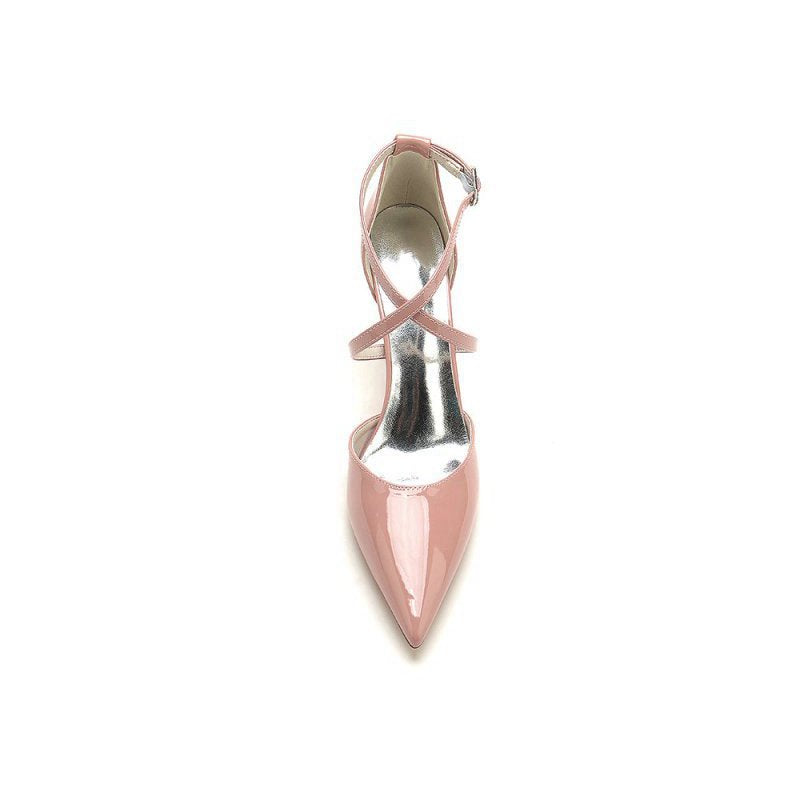 Patent Leather Wedding Shoes with Straps