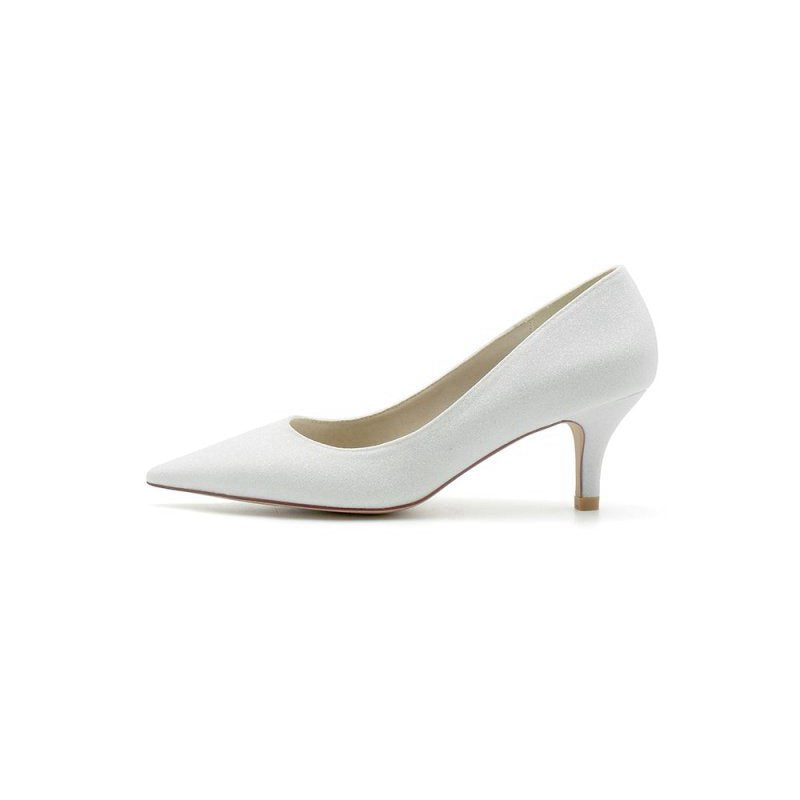 Glitter Crystal Pointed Toe Wedding Shoes