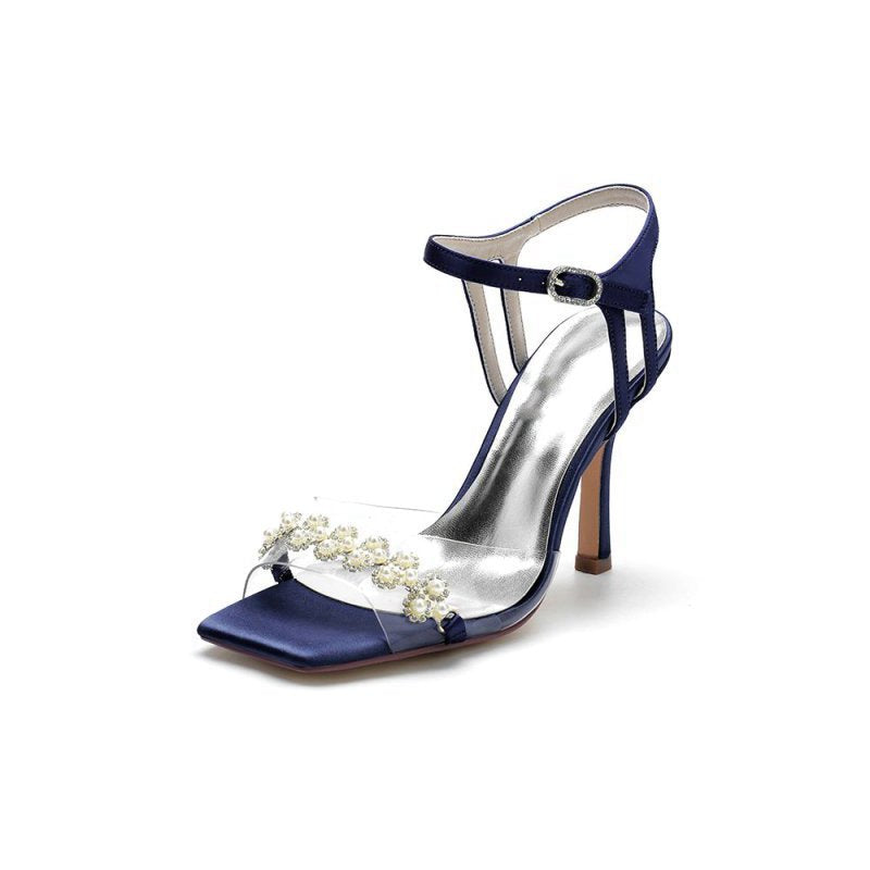Open Toe Party Sandals with Pearl