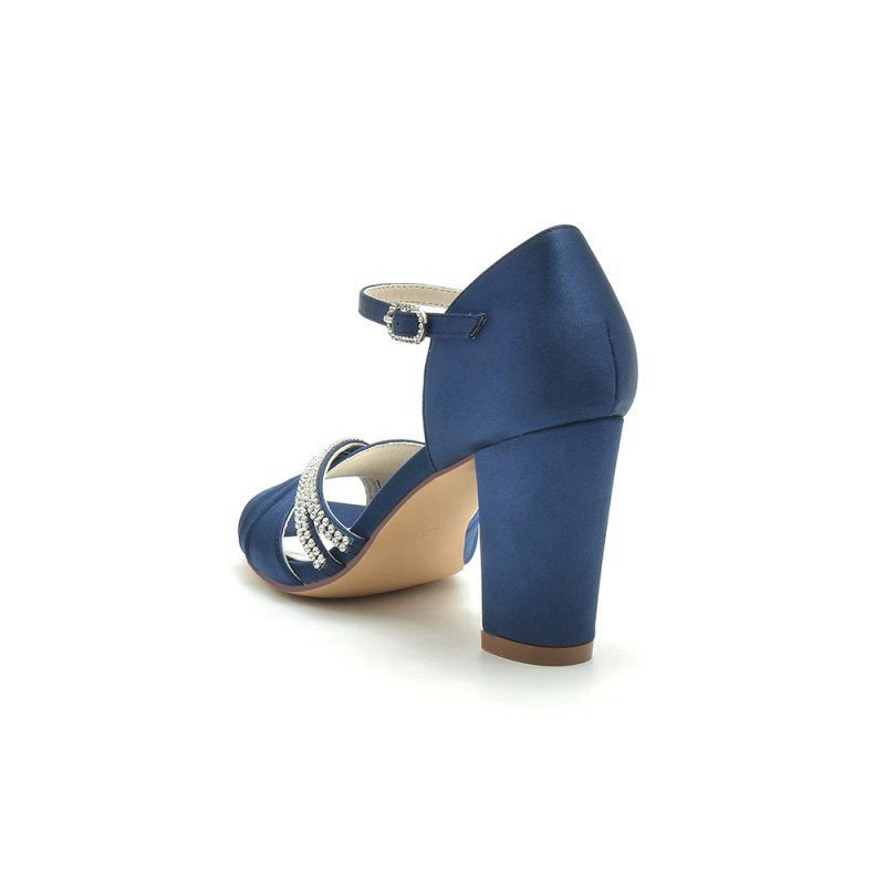 Open Toe Party Shoes with Rhinestone