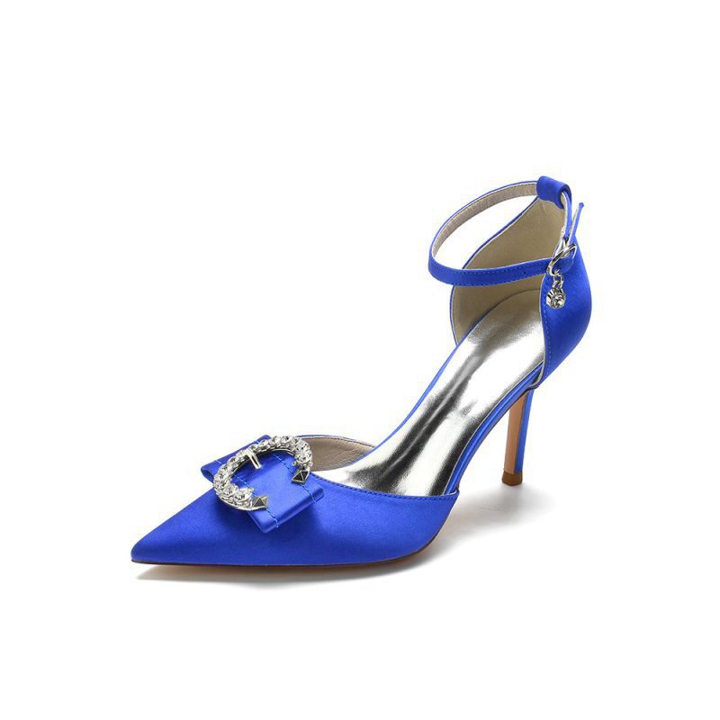 Buckle Strap Pointed Toe High Heels