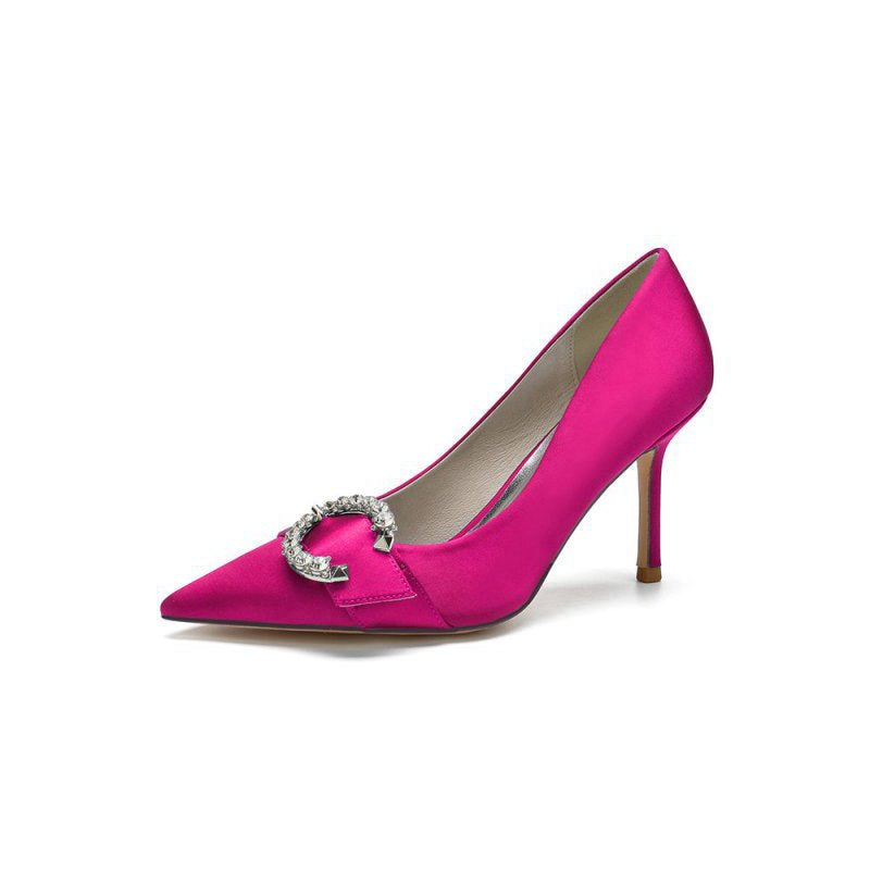 Crystal Cocktail Pointed Toe High Heels