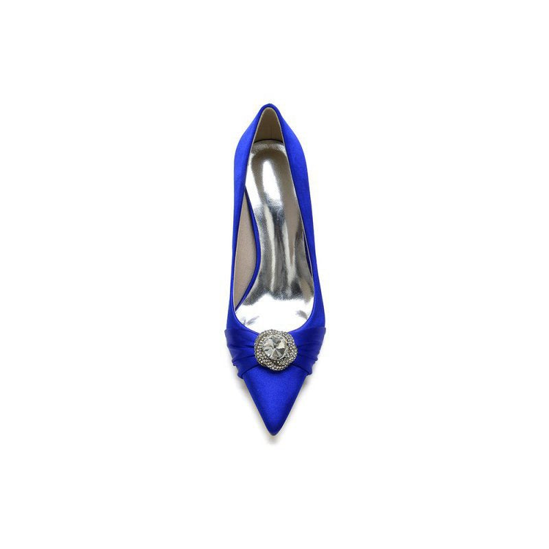Cocktail Pointed Toe Crystal High Heels