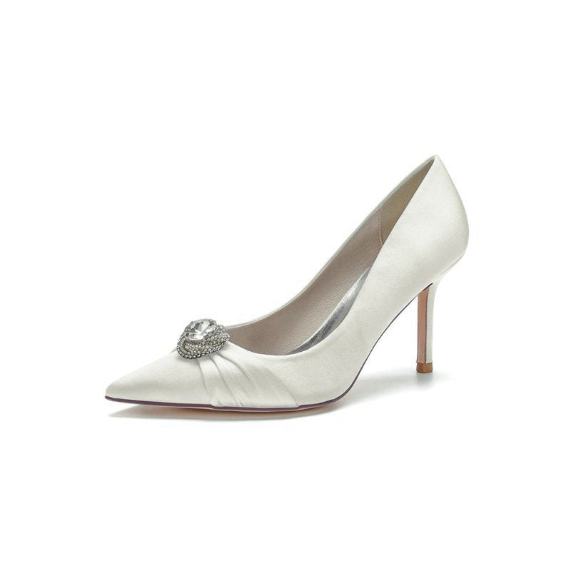 Cocktail Pointed Toe Crystal High Heels