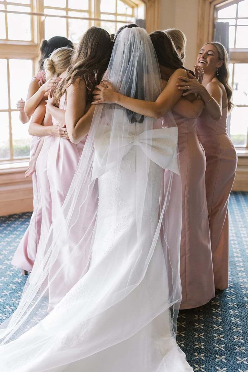 One Shoulder Sheath Flower Sleeveless Satin Long Bridesmaid Dresses
