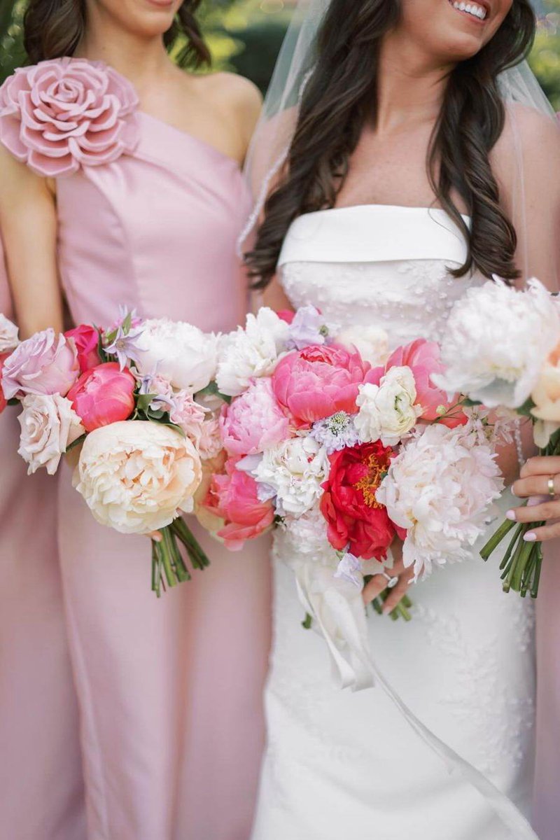One Shoulder Sheath Flower Sleeveless Satin Long Bridesmaid Dresses