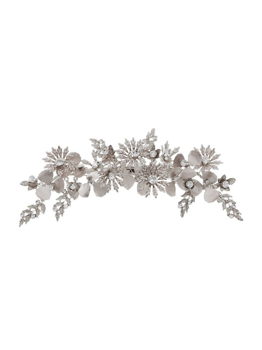Vintage Gold Flower Embellished Rhinestone Hairpin