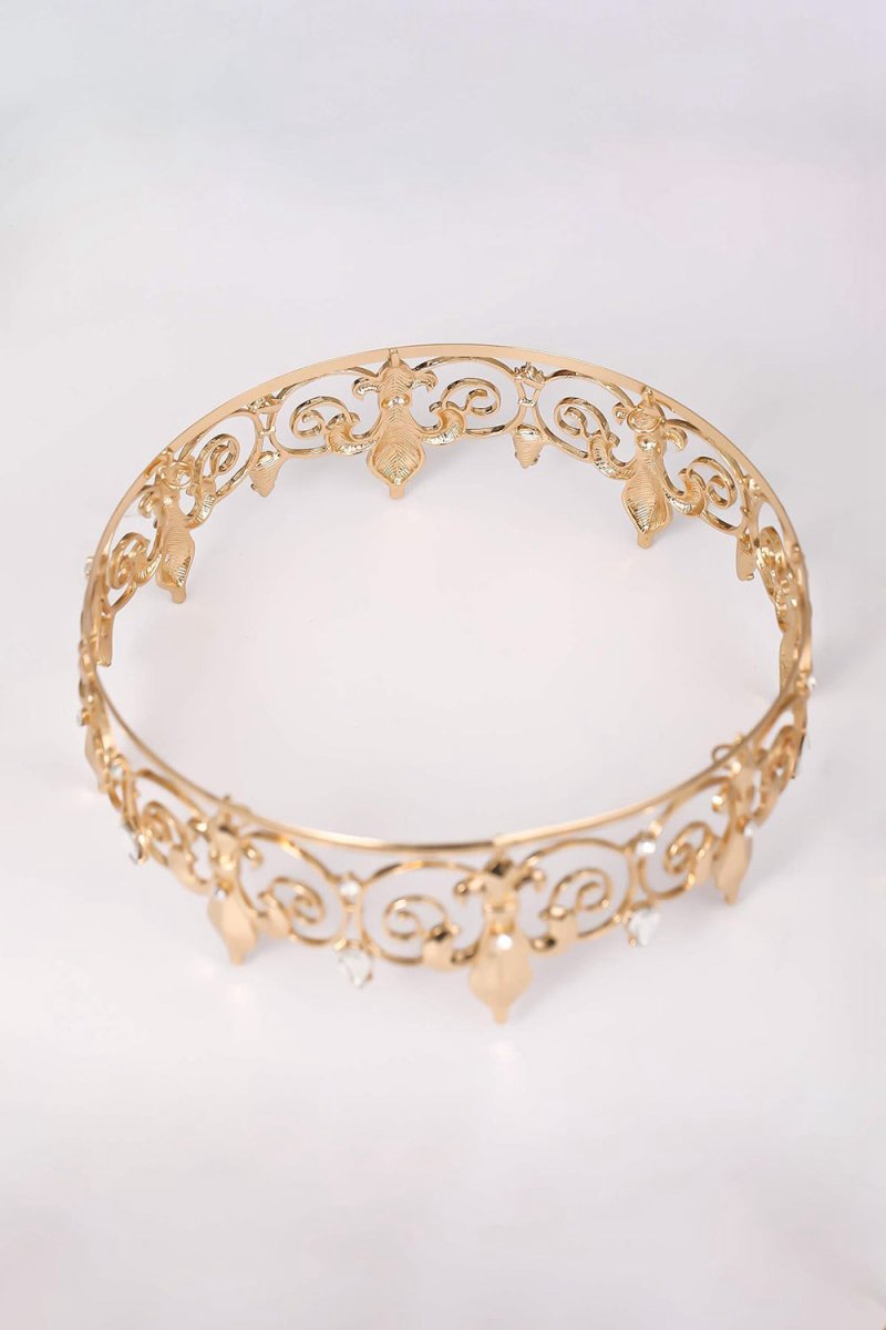 Gold Full Round King Crown