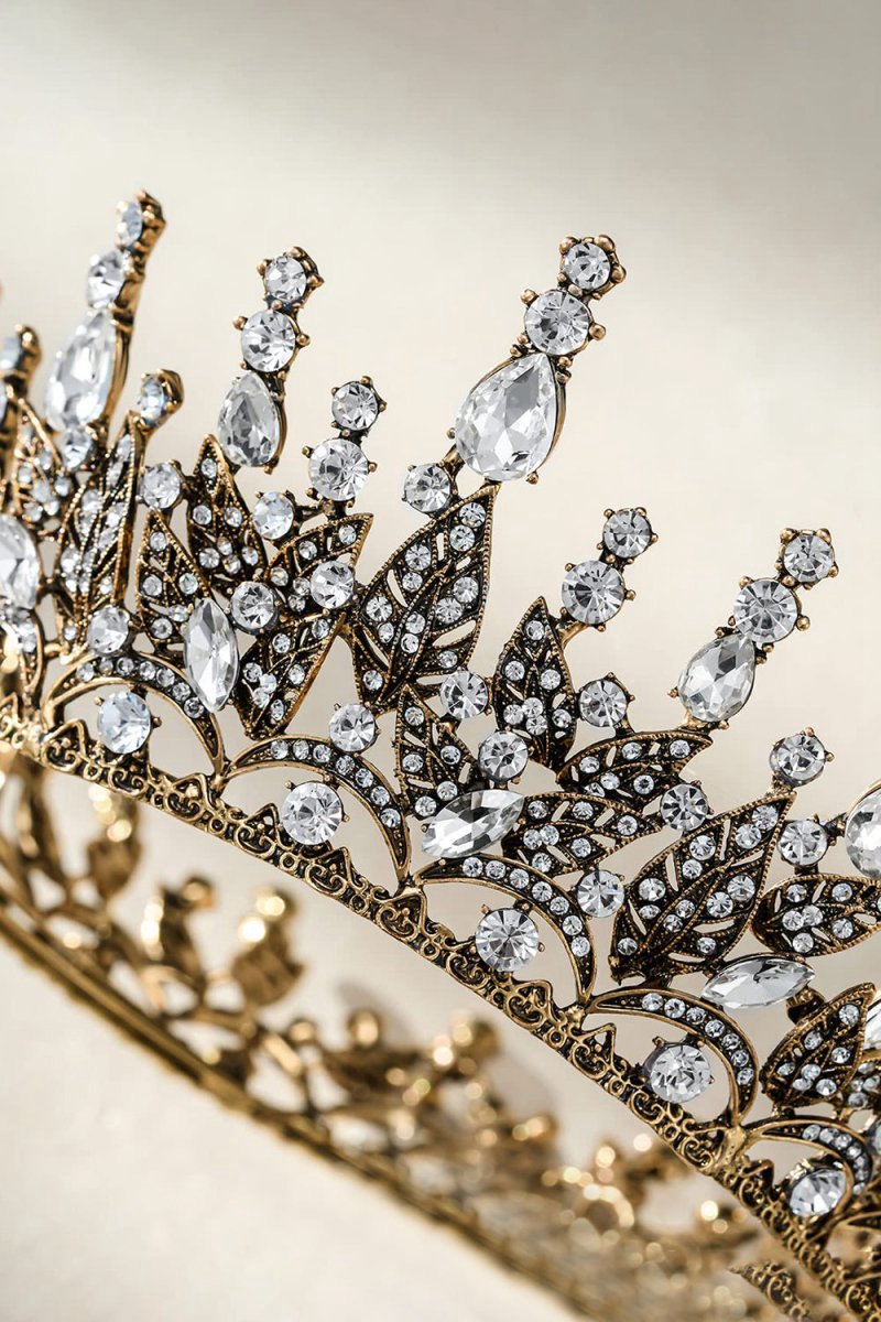 Queen Rhinestone Dark Crown for Women