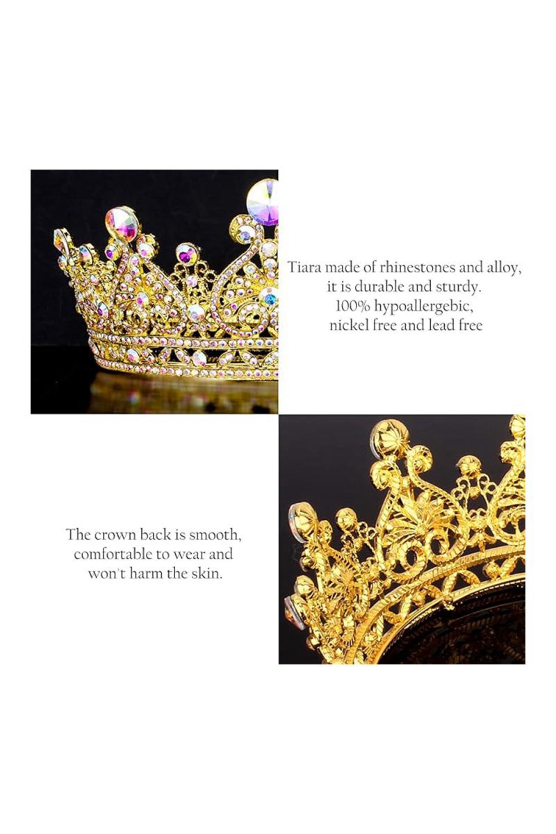 Crystal Full Round Wedding Crown