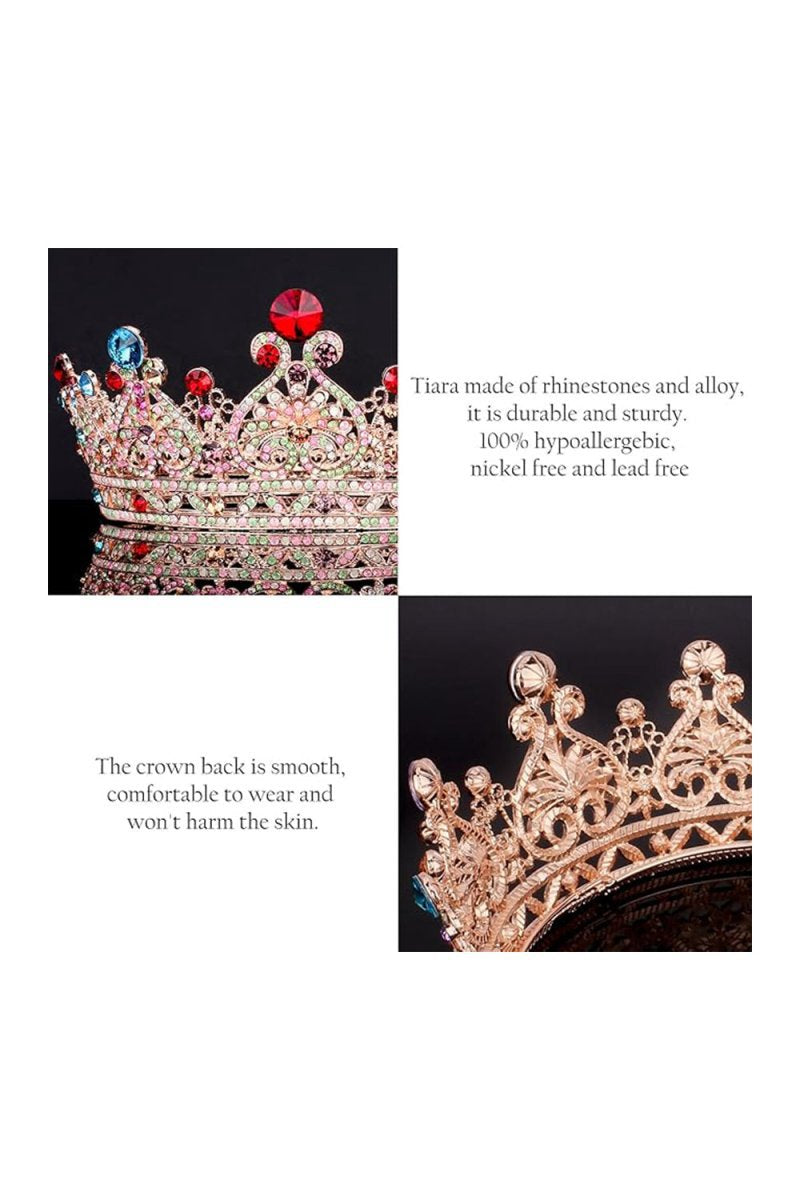 Crystal Full Round Wedding Crown