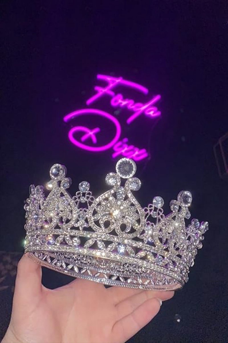 Crystal Full Round Wedding Crown