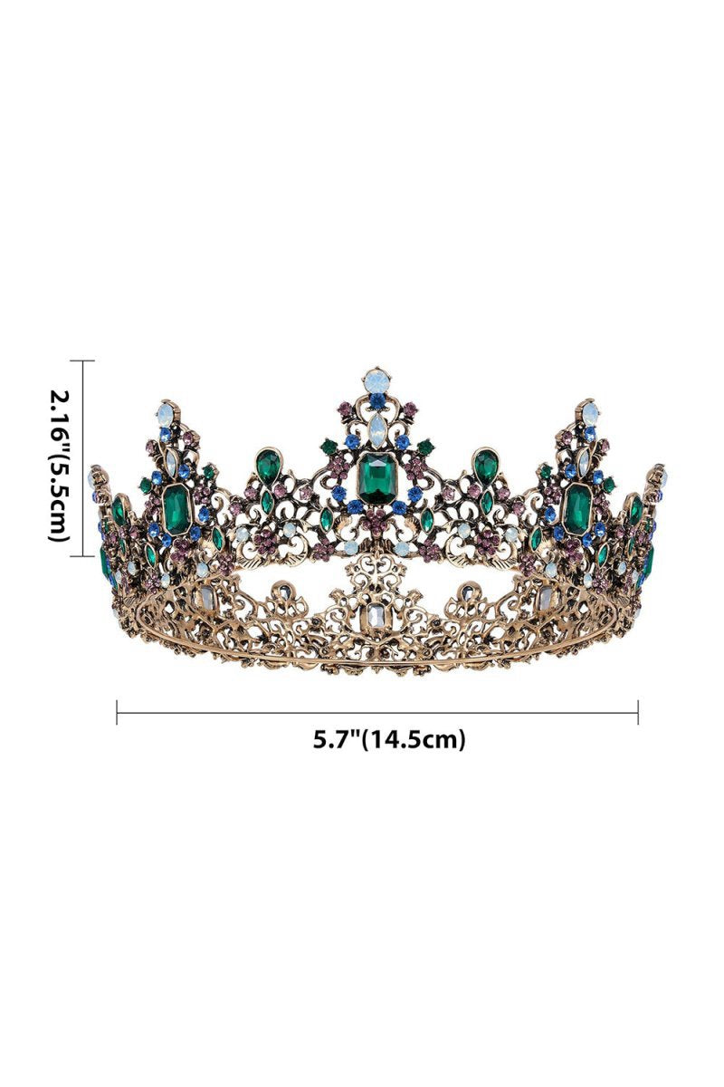 Jeweled Baroque Queen Crown