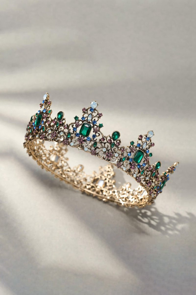Jeweled Baroque Queen Crown
