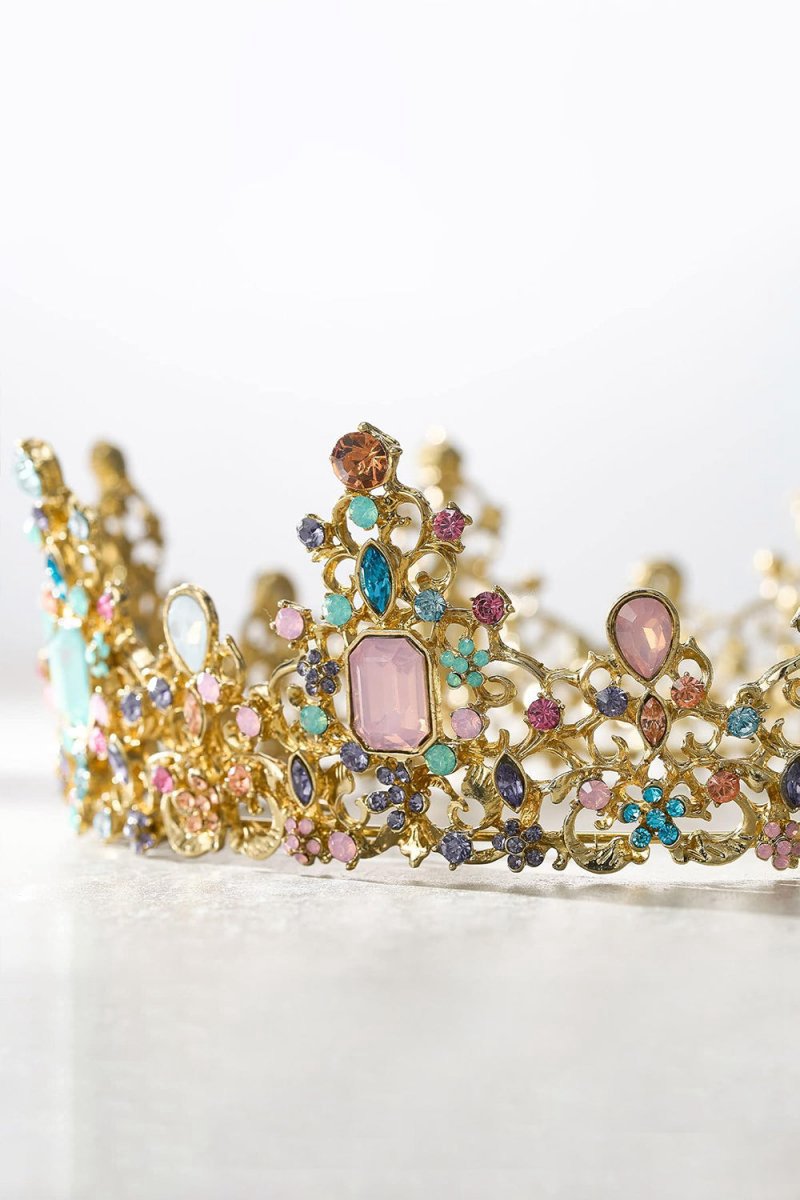 Jeweled Baroque Queen Crown