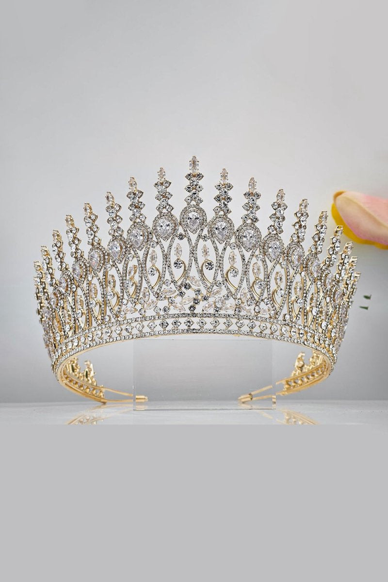 Silver Tall Wedding Tiara