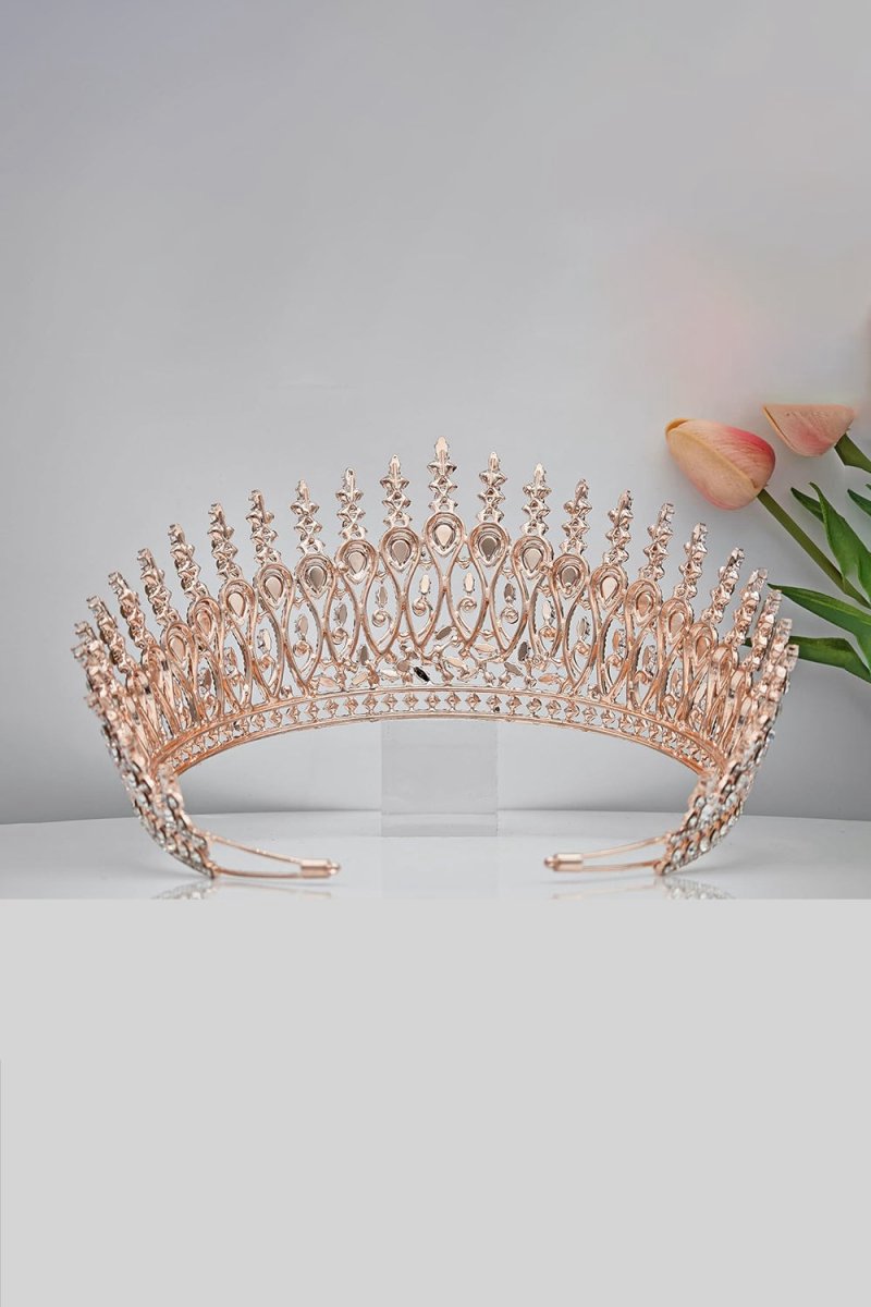 Silver Tall Wedding Tiara