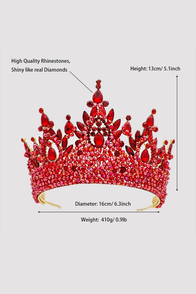 Pink Rhinestone Queen Tiara