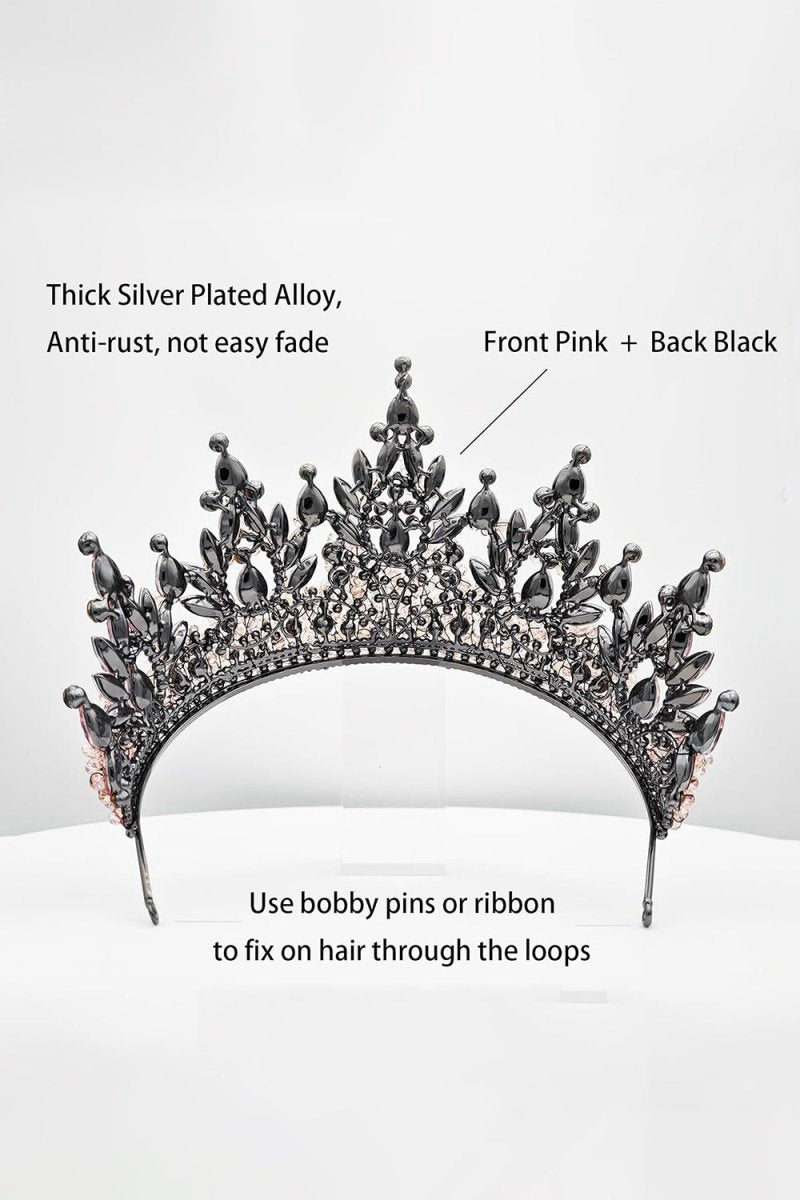 Pink Rhinestone Queen Tiara