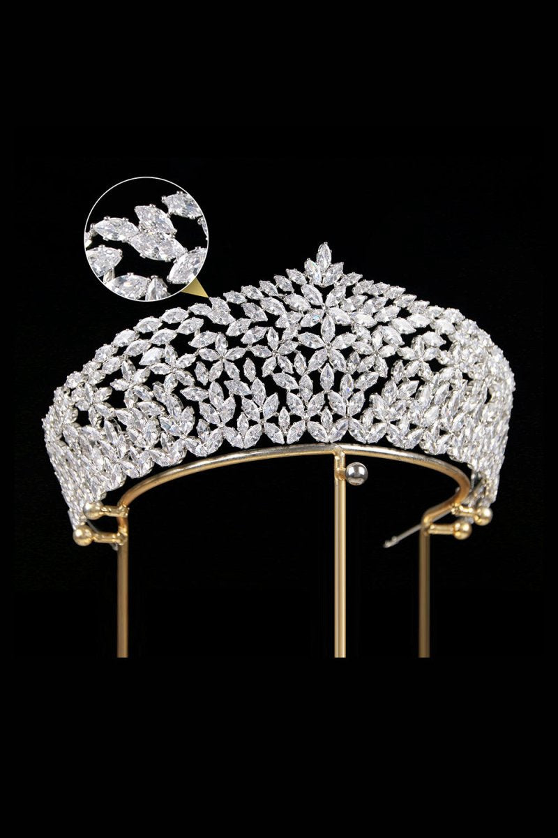 Vintage Zircon Wedding Crown
